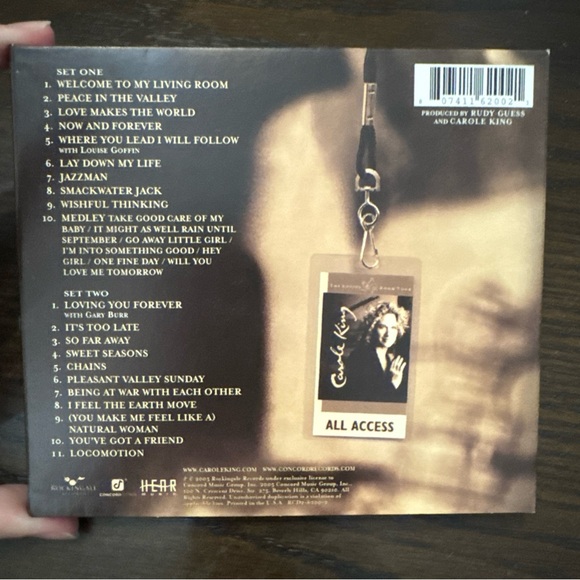 The Living Room Tour by Carole King (CD) Tested, Working, 2 Disc Set - Picture 2 of 6